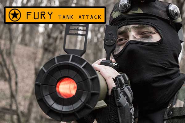 Šervudska šuma Laser tag igre Fury napad na tenk